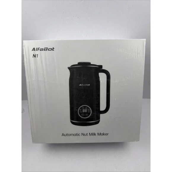 ALFABOT N1 NUT MILK MAKER ALMOND MILK MACHINE/MIXER/BLENDER-NEW-BLACK - Picture 1 of 2